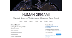 Desktop Screenshot of humanorigami.com