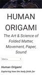 Mobile Screenshot of humanorigami.com